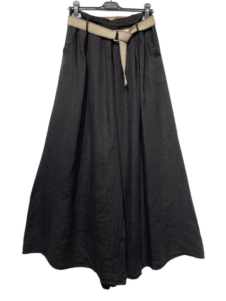 LINEN & COTTON HOUSE - Wholesale Pants - Women's - 22503 100% LINEN TROUSERS WITH BELT AND POCKETS7