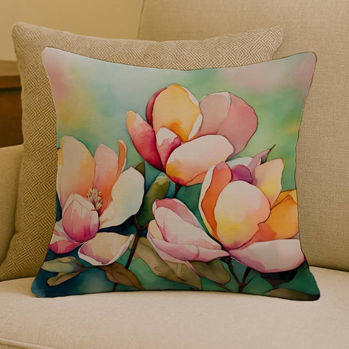 Cojín Magnolia de Misisipi en Acuarela 18x18 DAC1676 para venta al por mayor de Caroline's Treasures