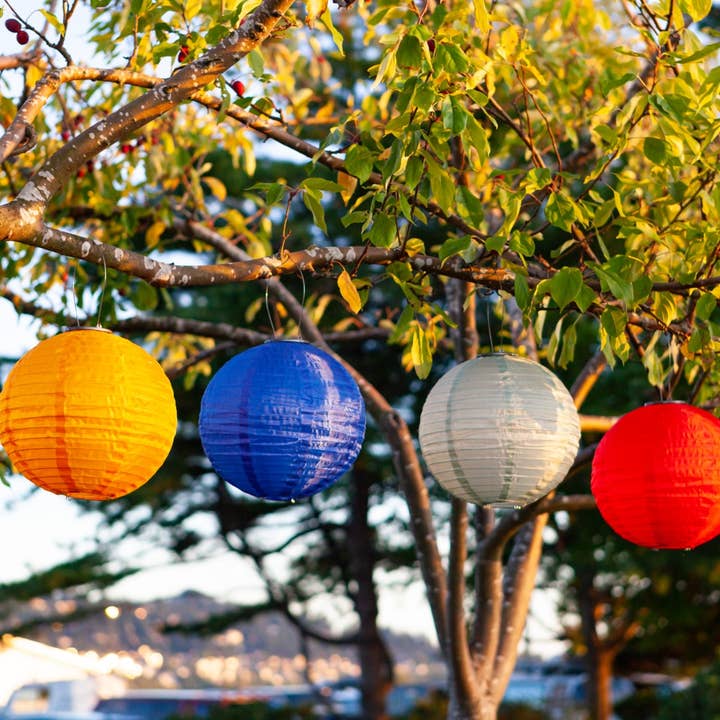 Allsop Home & Garden - Vendita all'ingrosso Luce per esterni/da giardino - Lanterna solare Soji Festival Globe 12" - Blu ceruleo6