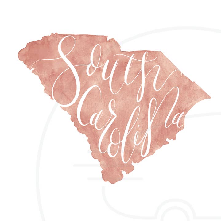 traveldashery - Wholesale Art Print - south carolina watercolor print3