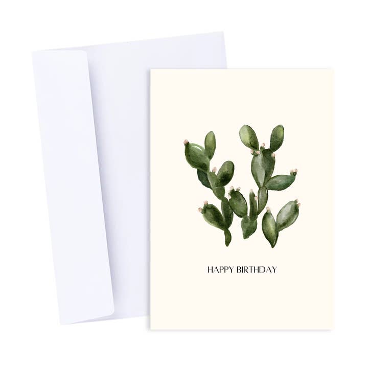 Popsy Press - Wholesale Birthday Card - Cactus Birthday Card - Plant Themed Happy Birthday Card