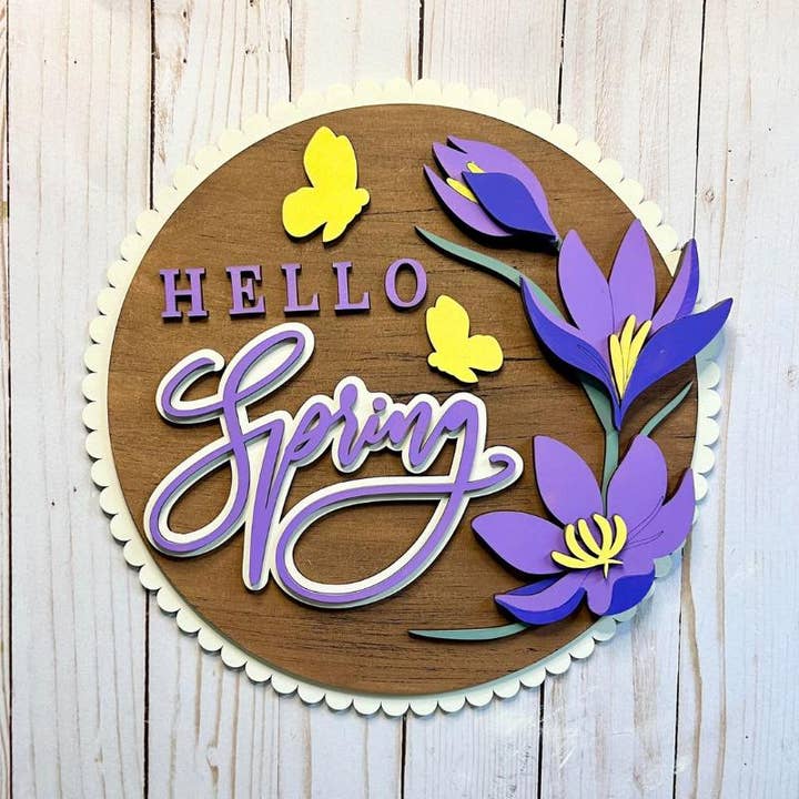 Hello Spring Flowers DIY Craft Kit for wholesale by Denton Cove