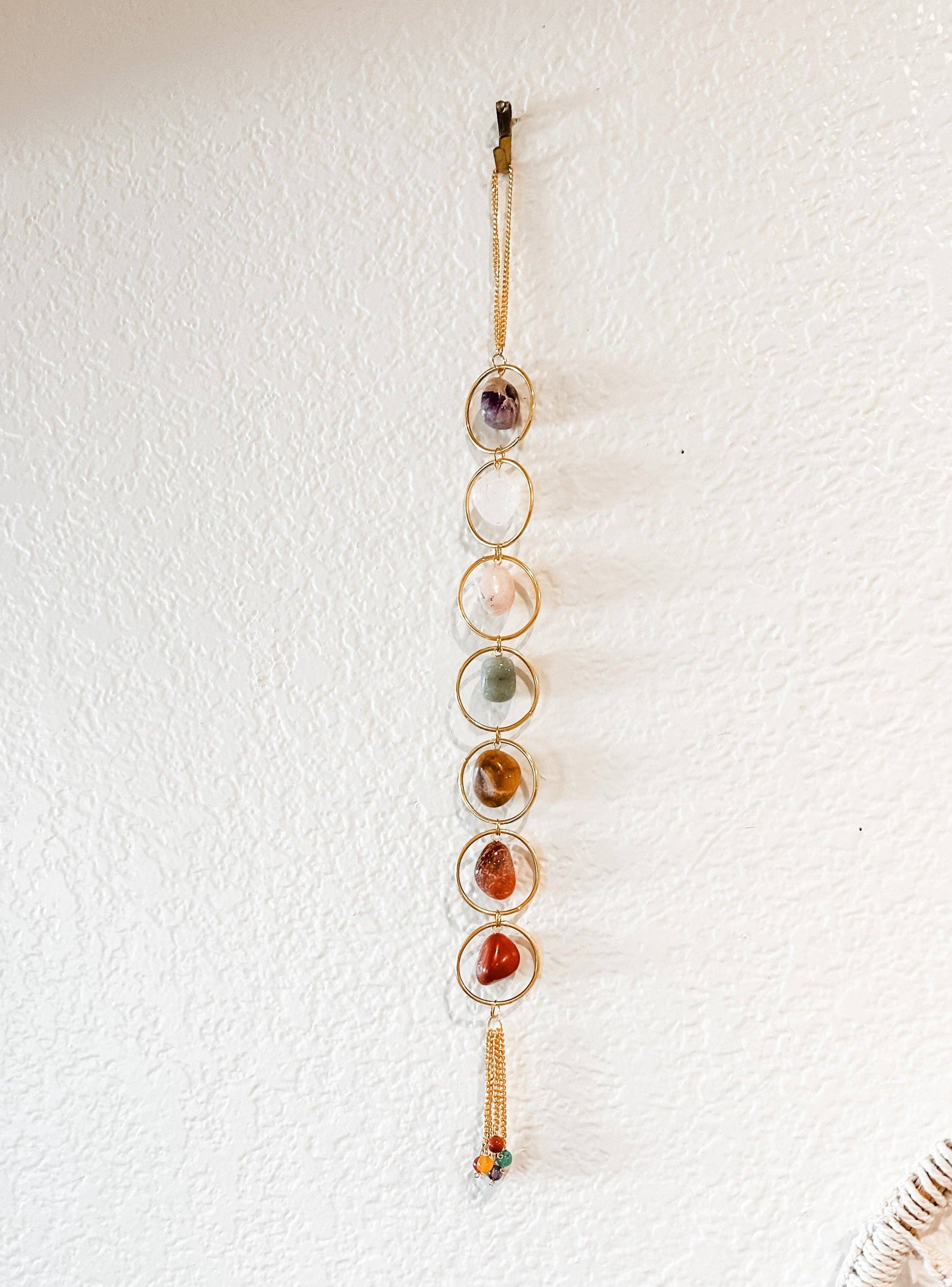 Liv Rocks - Venta al por mayor Atrapasoles - Colgante de pared con cristales de los chakras, decoración para el hogar1