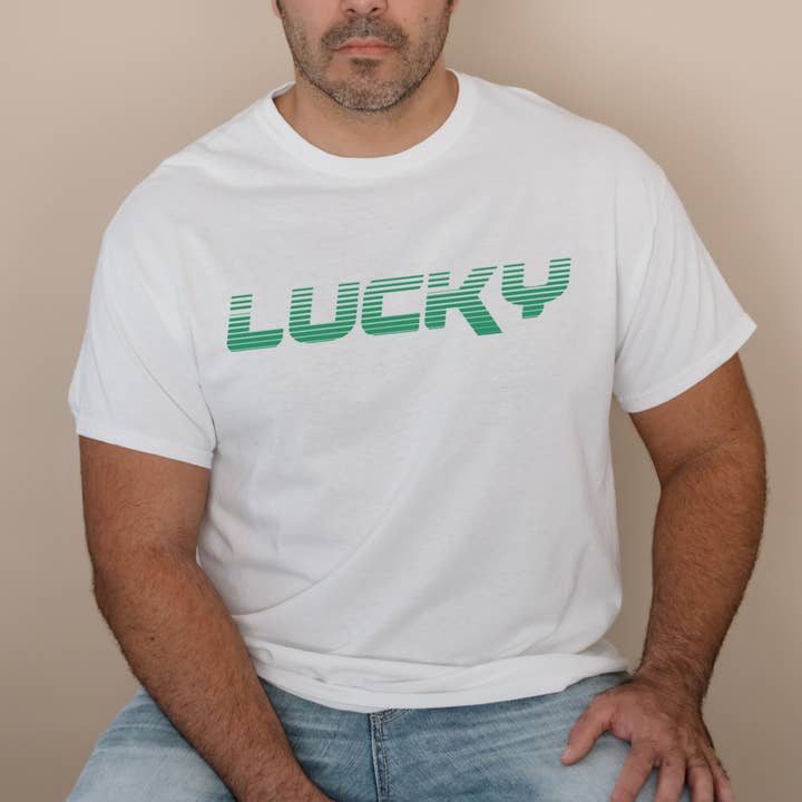 Lucky Grafik-T-Shirt für Herren, St. Patrick's Day, S-2XL für den Großhandel von Shine Thrive Grow