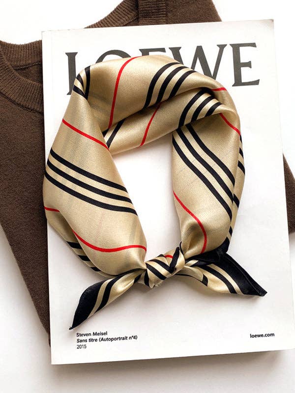 VividLux - Vendita all'ingrosso Sciarpa - Donna - Sciarpa a righe quadrate vintage2