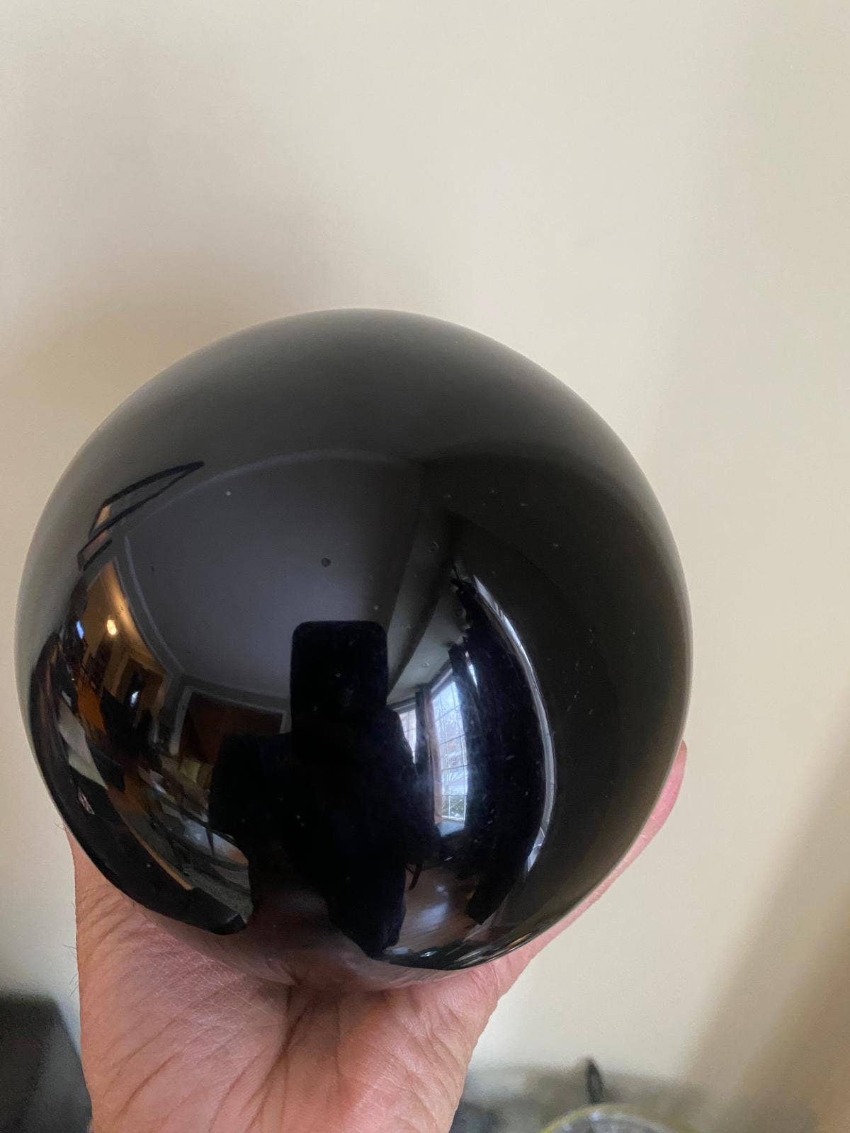 jiomind - Wholesale Spiritual Stone/Crystal - Large Black Obsidian Crystal Sphere (3.8 kgs size)