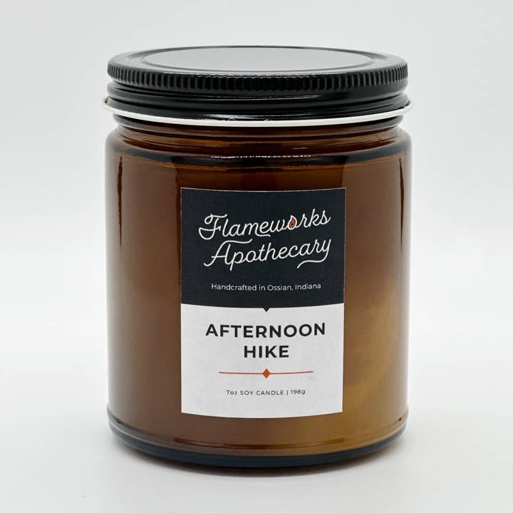 Afternoon Hike Vela de mecha de madera con tarro para venta al por mayor de Flameworks Apothecary