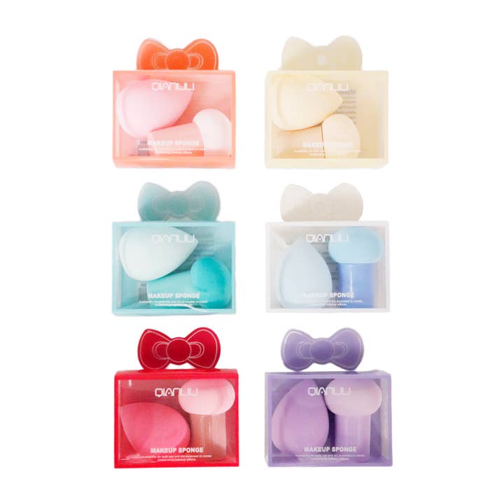 Cap Zone - Wholesale Makeup Sponge/Blender - Pastel 2 pc Makeup Blender Puff Sponges - 12 pcs