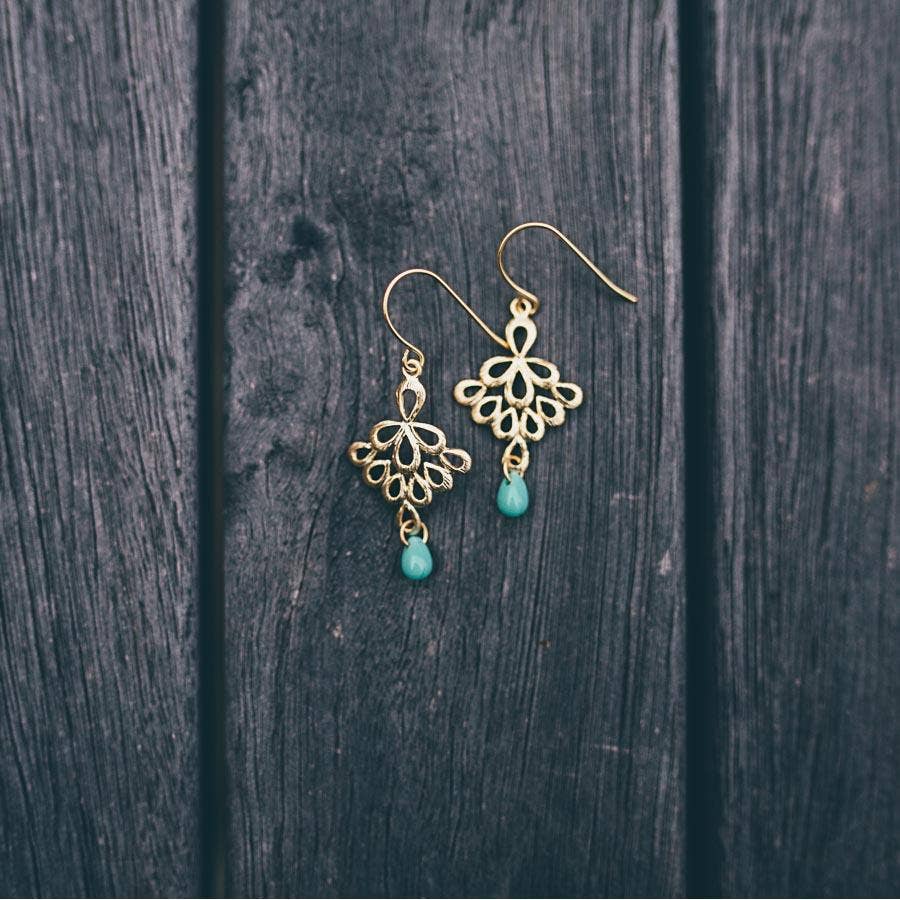 Bec Stern – wholesale Dangle earrings – Fan Droplet Earrings1