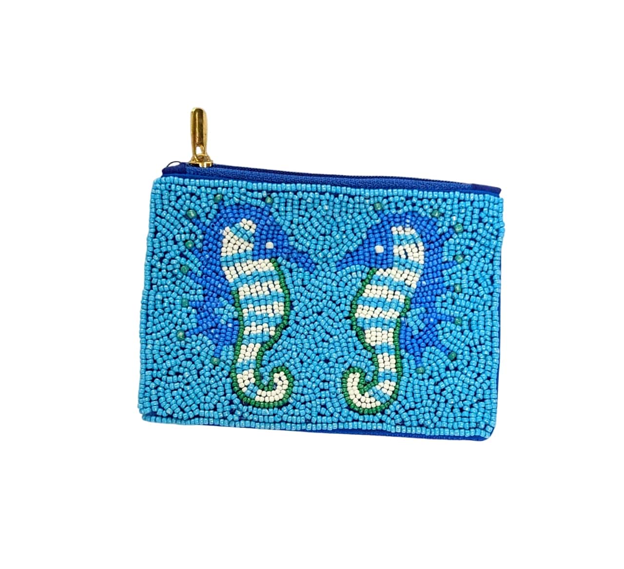 Nima Accessories Inc - Wholesale Coin Purse - Women's - Ladies Fully Beaded Sea Horse Themed Coin Purse0
