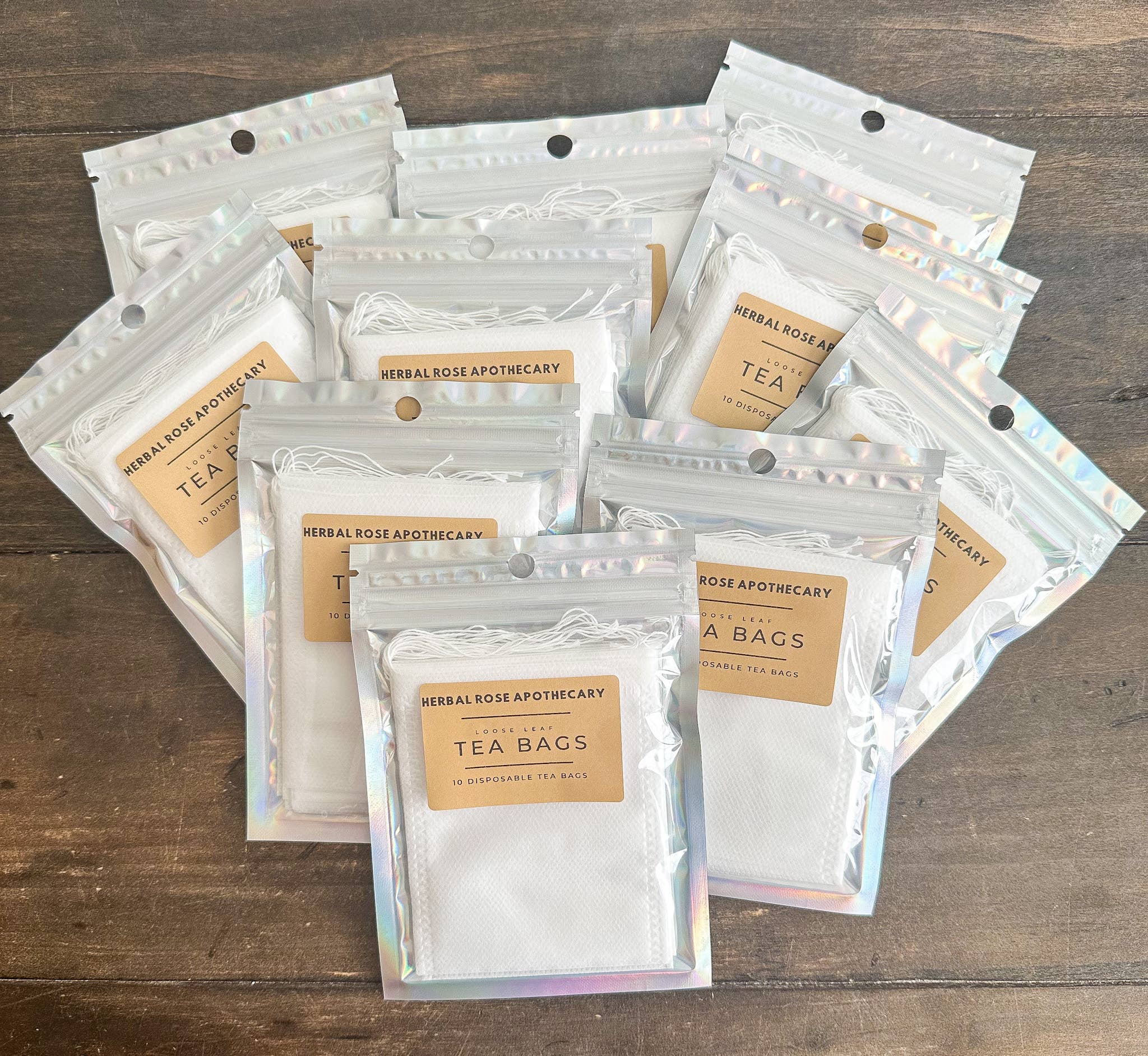 Herbal Rose Apothecary - Vente Sachets de thé - Ensemble de sachets à thé jetables avec cordon1
