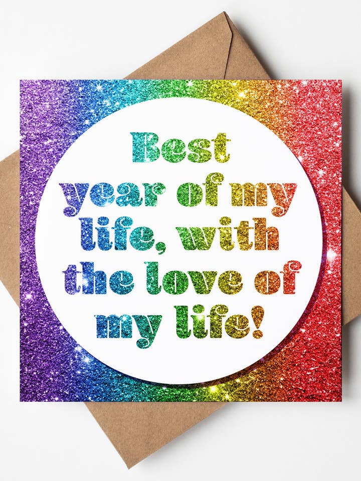 Best Year Of My Life Card (Pack of 6) for wholesale by Sweary Card Lady