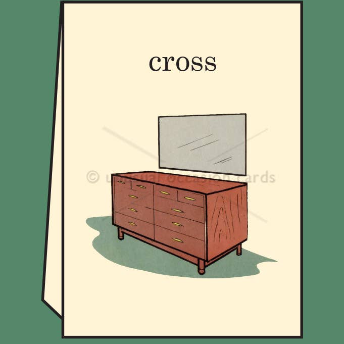 Cross Dresser for wholesale by Unusual Occasion Cards