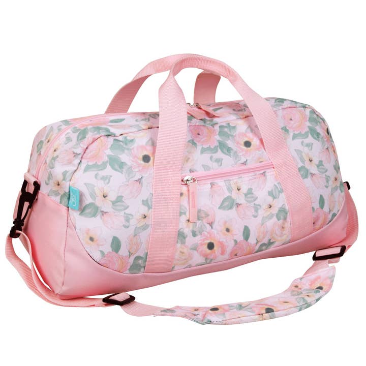 Floral Watercolor Overnighter Duffel Bag for wholesale by Wildkin
