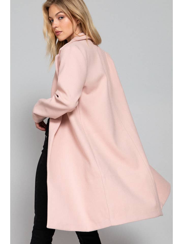 Active Basic | Active USA – wholesale Coat – Women’s – Long Sleeve Open Front Soft Felt Long Coat7