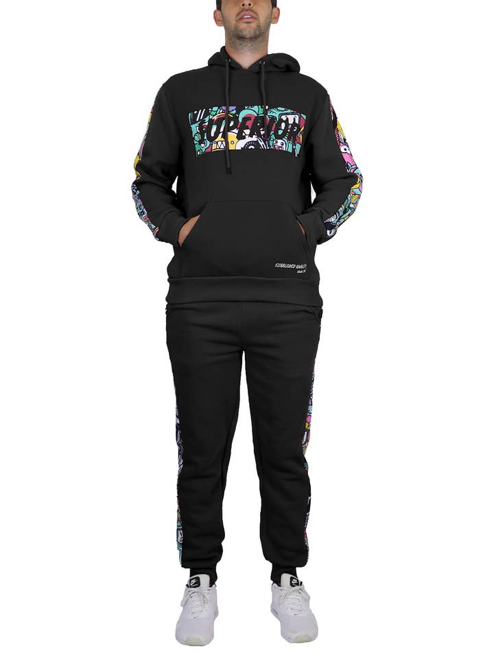 Galaxy By Harvic - Wholesale Lounge Set - Men's - Men's Fleece Hoodie & Jogger Set - SUPERIOR0