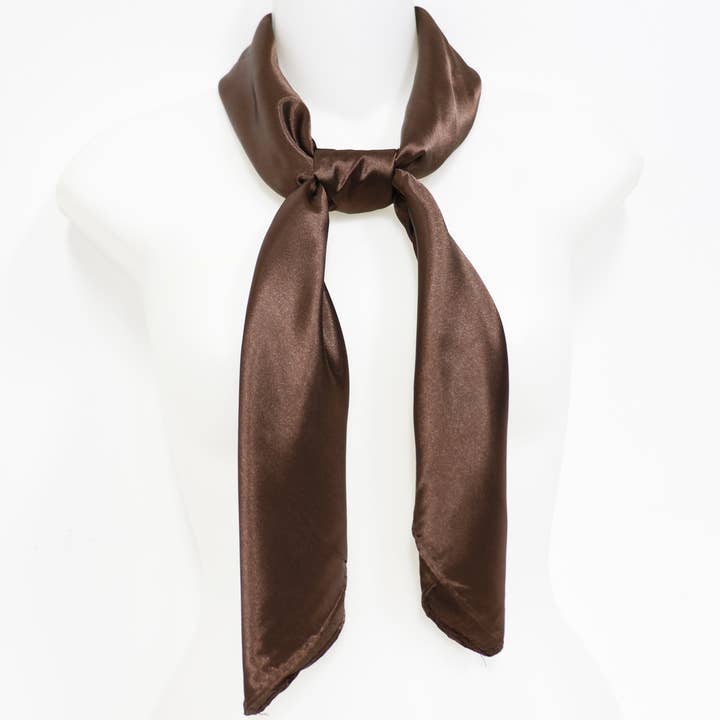 TAPA fashion - Wholesale Scarf – Women's - Satin Scarf Plain ST327B (12PC)10