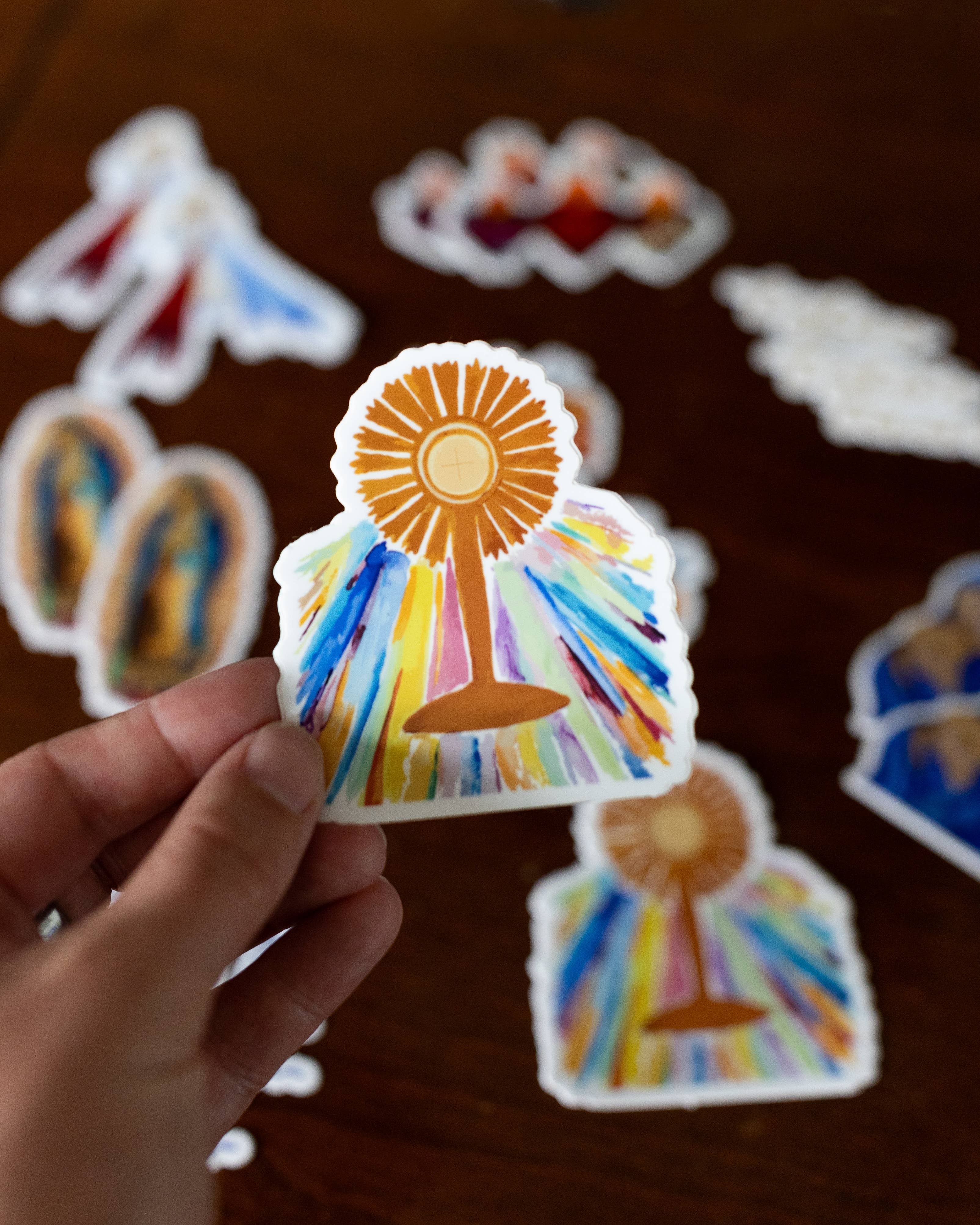 Elisa M Torres - Artist & Designer - Wholesale Sticker - Monstrance Sticker1