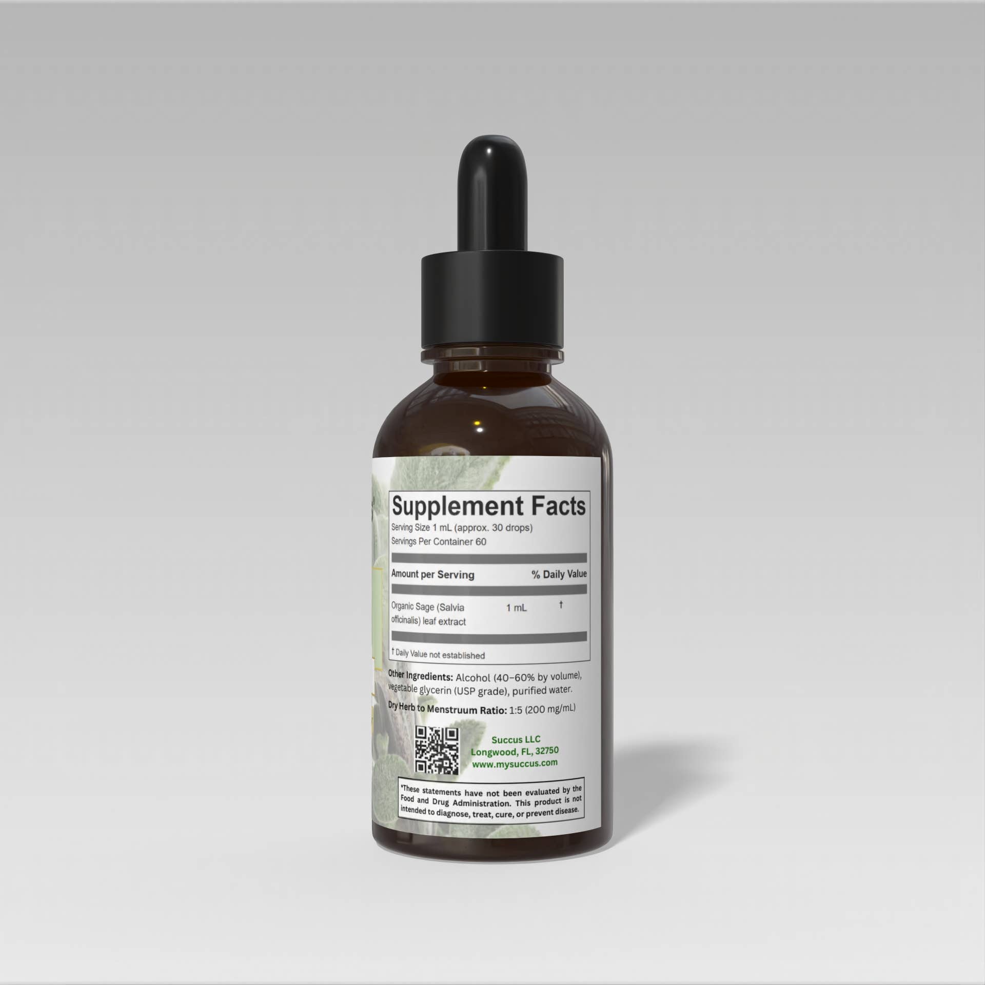 Succus - Wholesale Tincture - Sage Tincture | Premium Sage Botanical Extract1