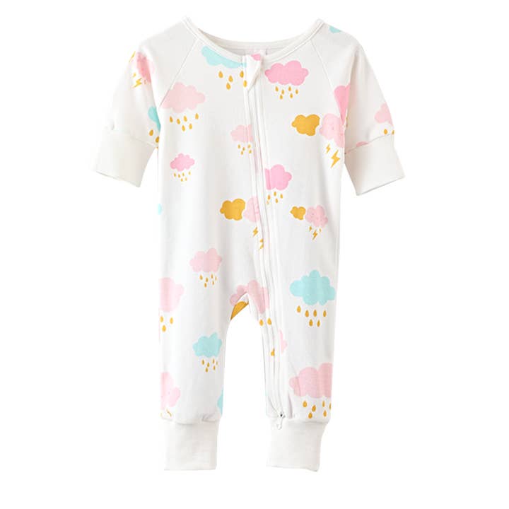 KaWaii Baby Diapers - Wholesale Sleepsuit - Baby - New!KaWaii Baby Cotton Bodysuit 2-Way Zipper Mittens Footies9