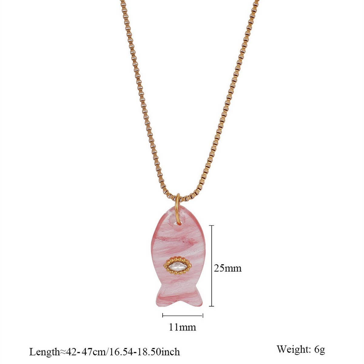 ACCITY - Wholesale Pendant/Charm Necklace - Minimal Fish Pendant Necklace for Beach_CWMM75243