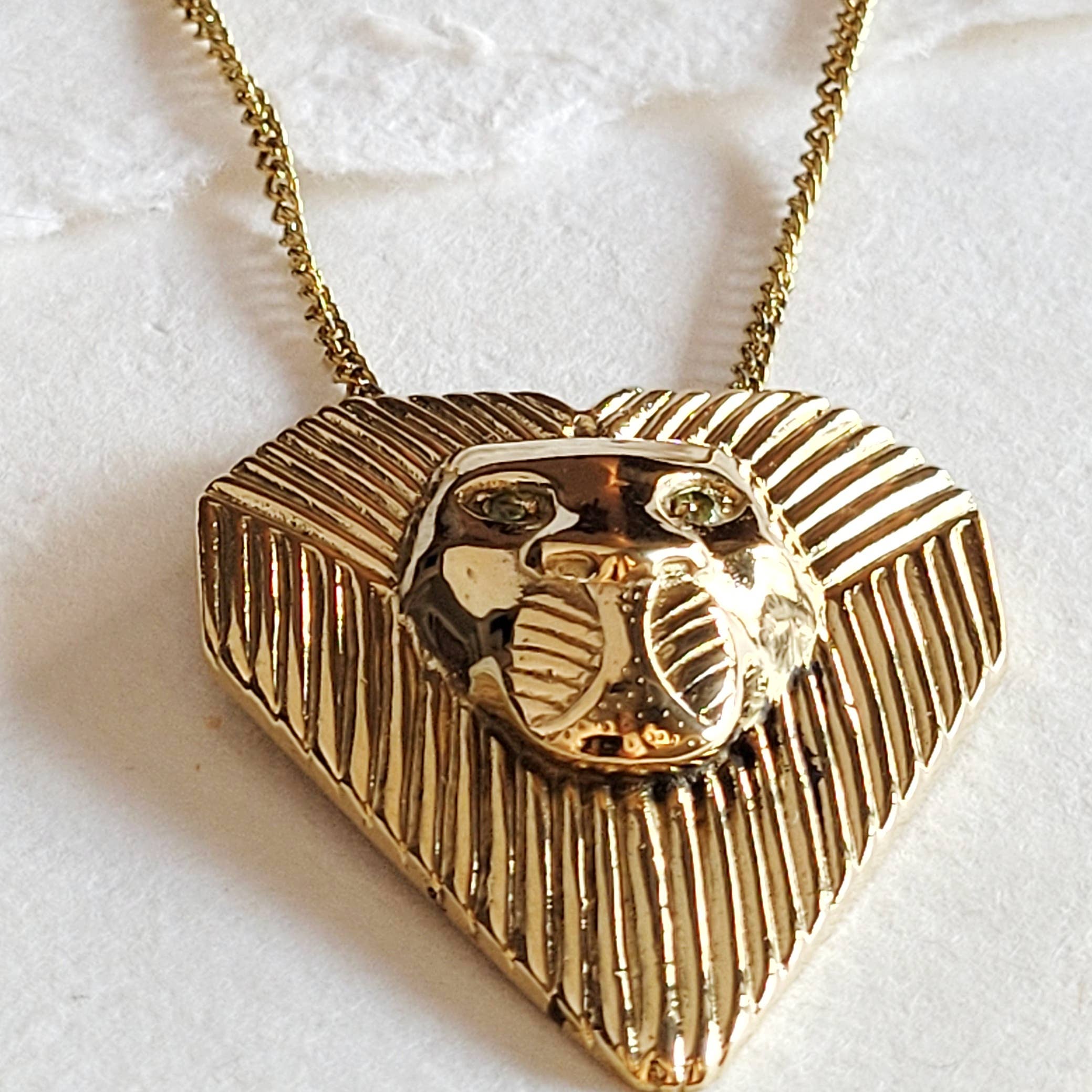 Bisjoux – Engroshandel Halskæde med vedhæng – Leo løve tiger vedhæng halskæde peridot ædelsten halskæde6