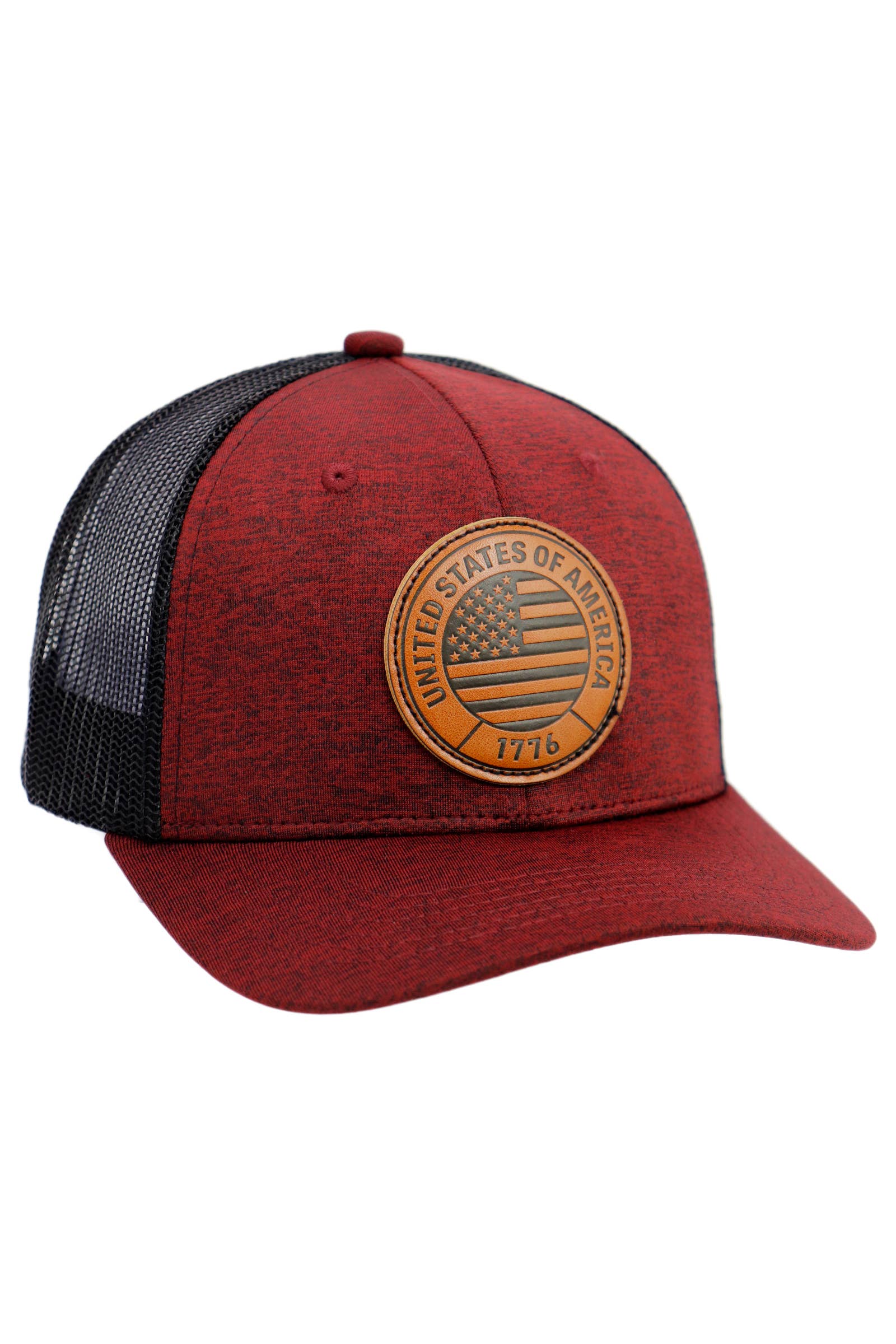 Cap Zone – boné - Unissexo por atacado – 1776 Patch Bandeira dos EUA Melange Chapéu Camionista11