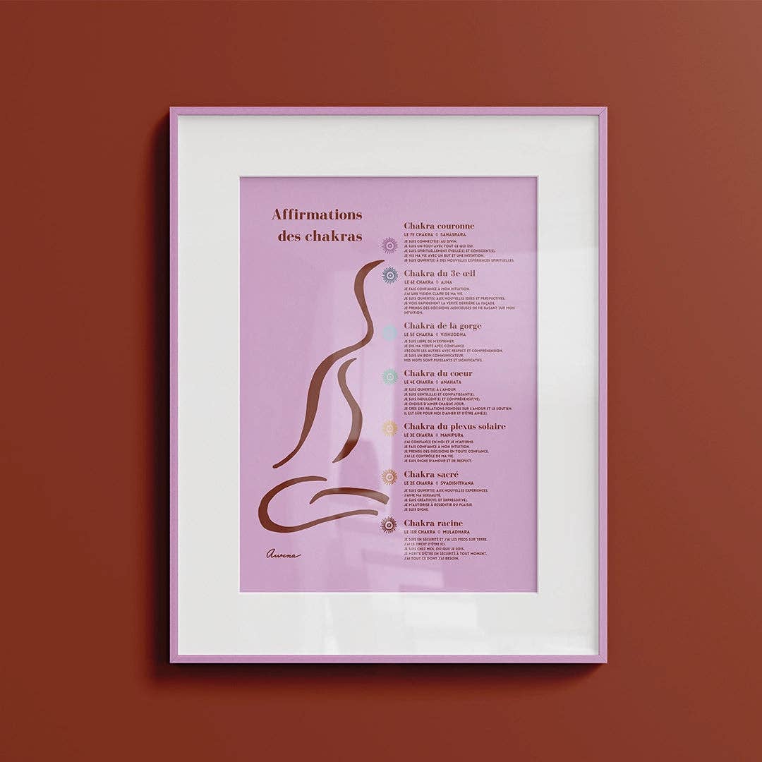 Awena Studio – wholesale Poster – Clear Chakra Affirmations6