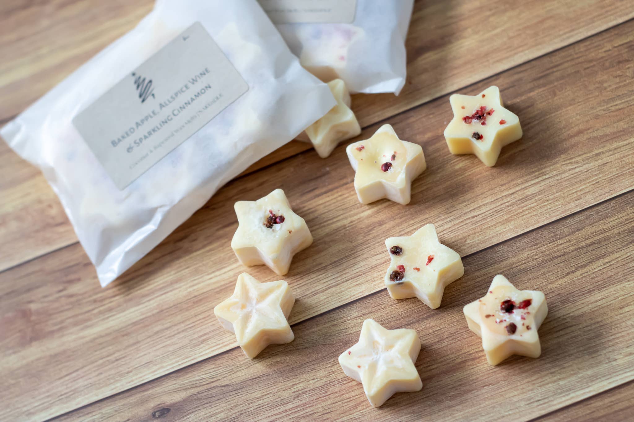 NAKEnDLE – wholesale Wax melt – Baked Apple & Cinnamon hand poured luxury Christmas Wax Melt6