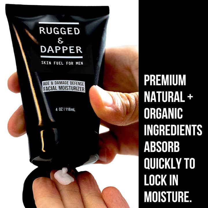 RUGGED & DAPPER - Wholesale Facial Moisturizer - Men's - RUGGED & DAPPER- Age + Damage Defense Facial Moisturizer
