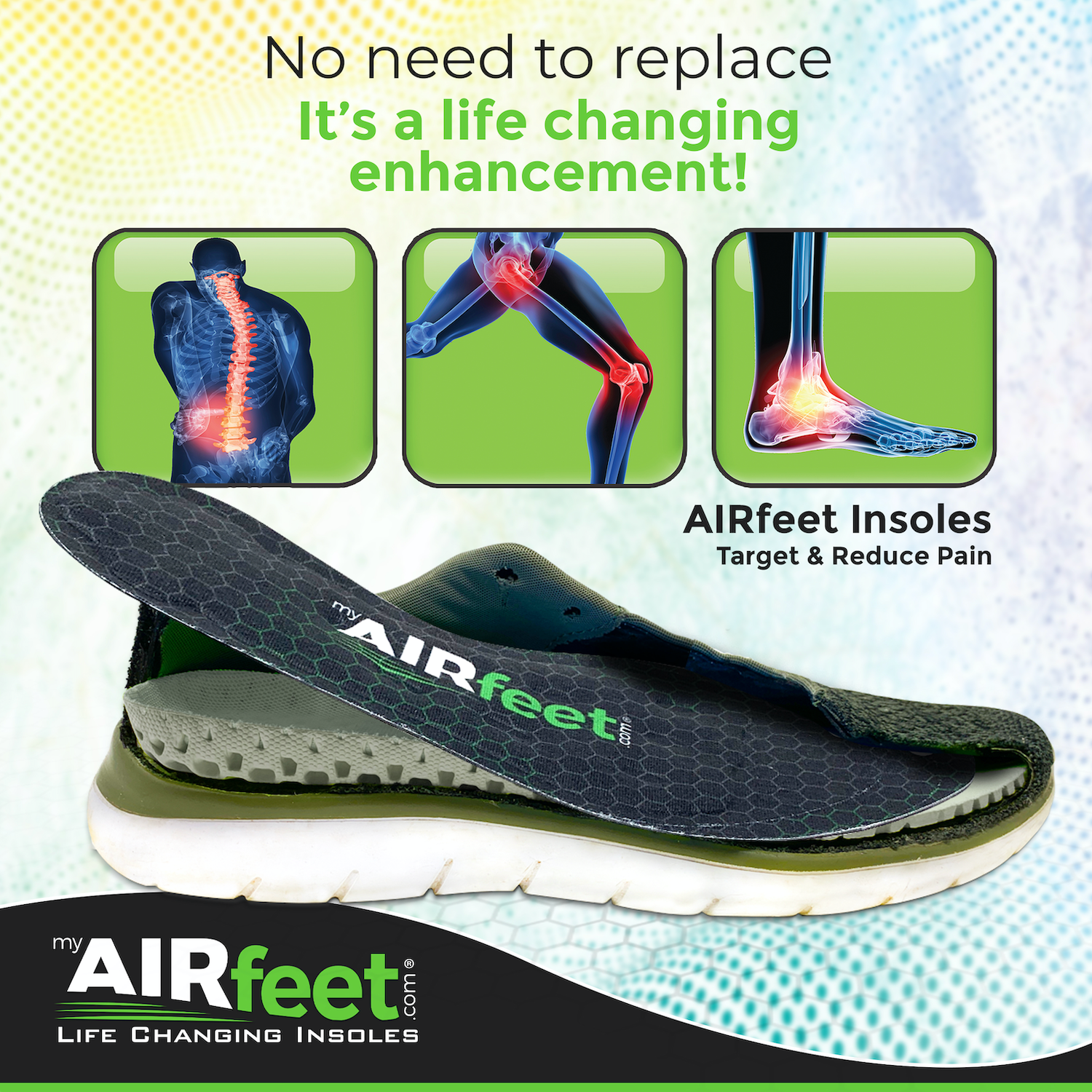AIRfeet - Wholesale Inserts/Soles - Unisex - AIRfeet RELIEF O2 Insoles6