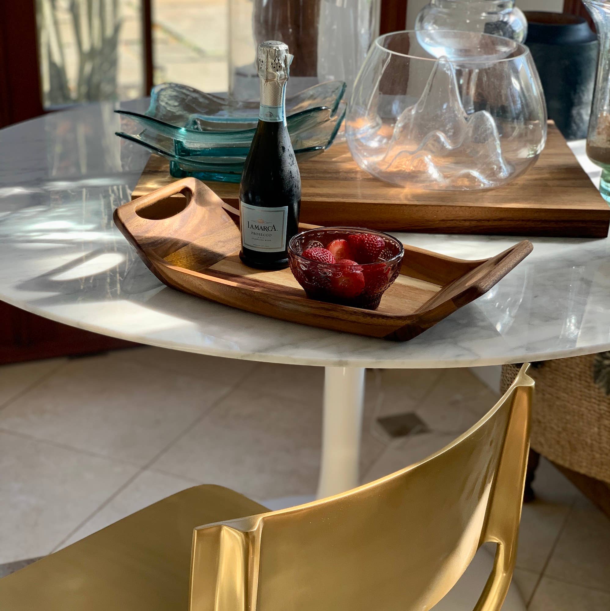 Fox Run Brands - Vendita all'ingrosso Vassoi da portata - Vassoio da portata Ironwood Norwegian Saddle, in acacia, 45,7 x 22,9 x 7,6 cm3