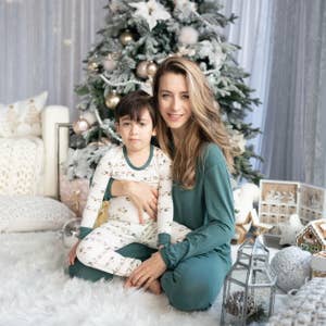 Wholesale Christmas Train Adult Bamboo Pajama Women's Jogger Pants for your  store - Faire