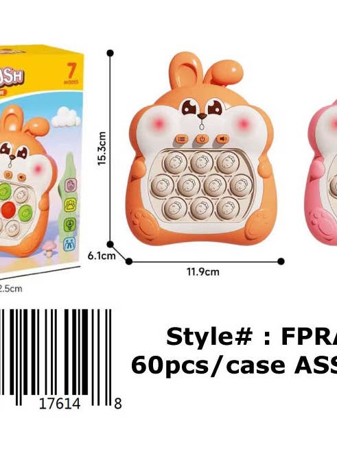 Fast Push Game with characters - Rabbit for wholesale by Confetti Two LLC