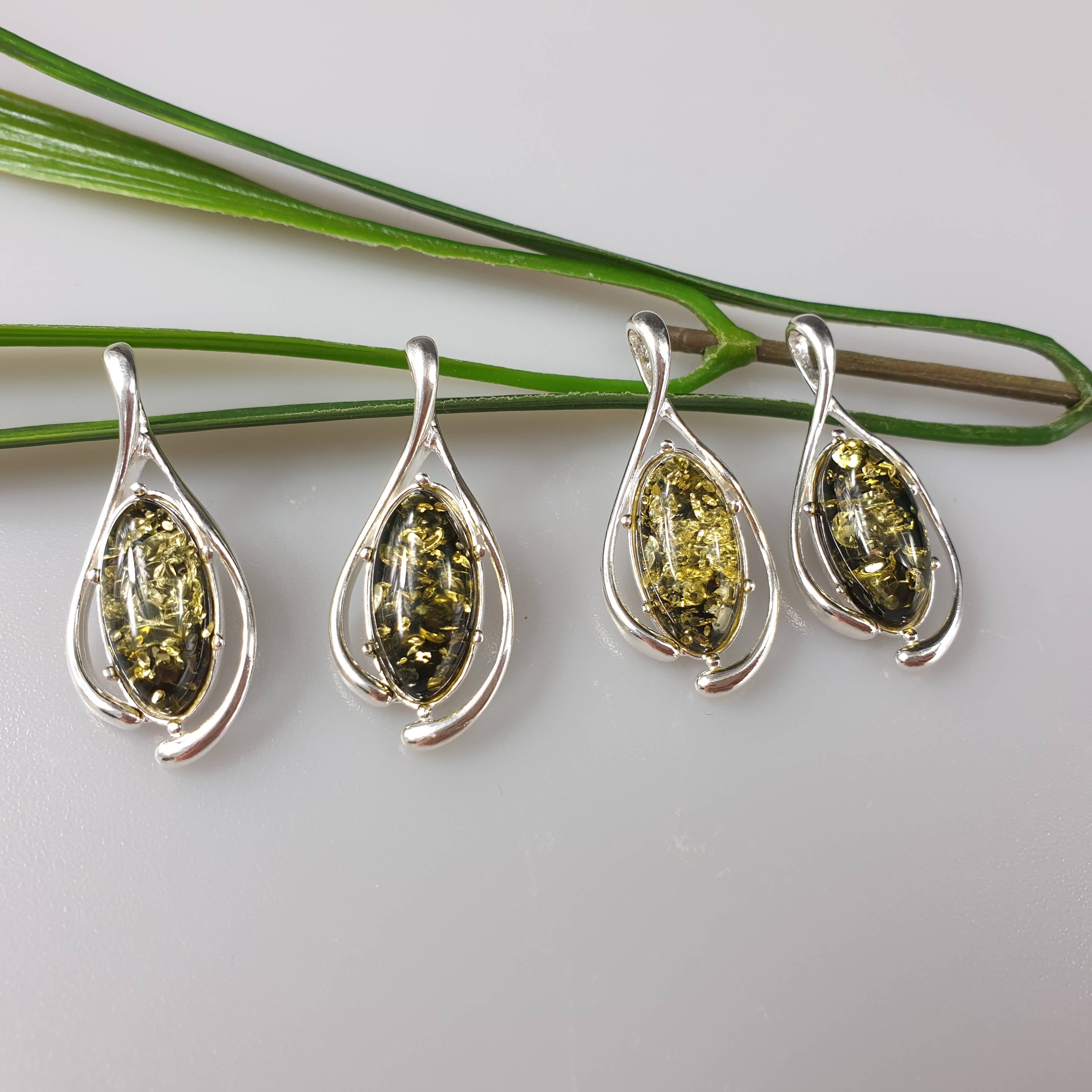 AmberLithuania - Wholesale Pendant/Charm Necklace - Sterling silver 925 necklace. Healing Gemstone pendant8