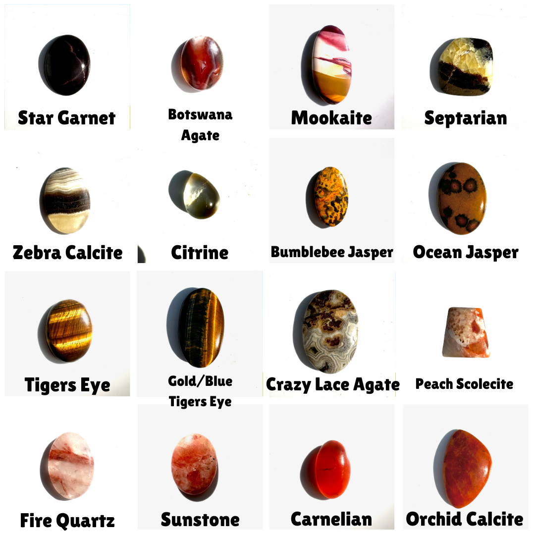 Moon Mountain Gems - Wholesale Spiritual Stone/Crystal - 25g Gemstone Cabochons, Natural Crystal Cabochon, Gemstone Cabochon, Cabochon for Jewelry Making, 100 Cabochons to Choose From, Listing #16