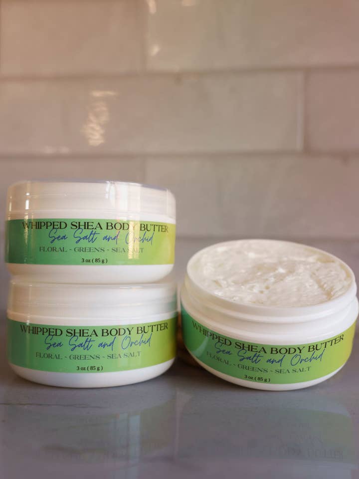 Beurre Corporel ~ Sel de Mer et Orchidée pour la vente par Caron & Co Bath and Body