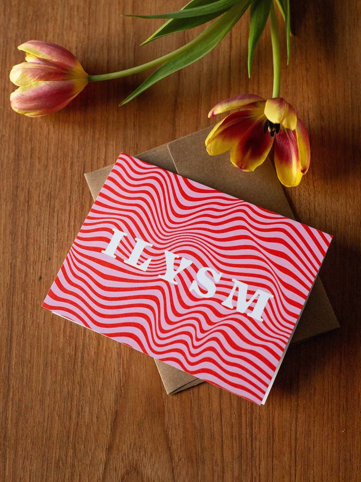 I Love You So Much greeting card for wholesale by Yeehaw Paper Co.