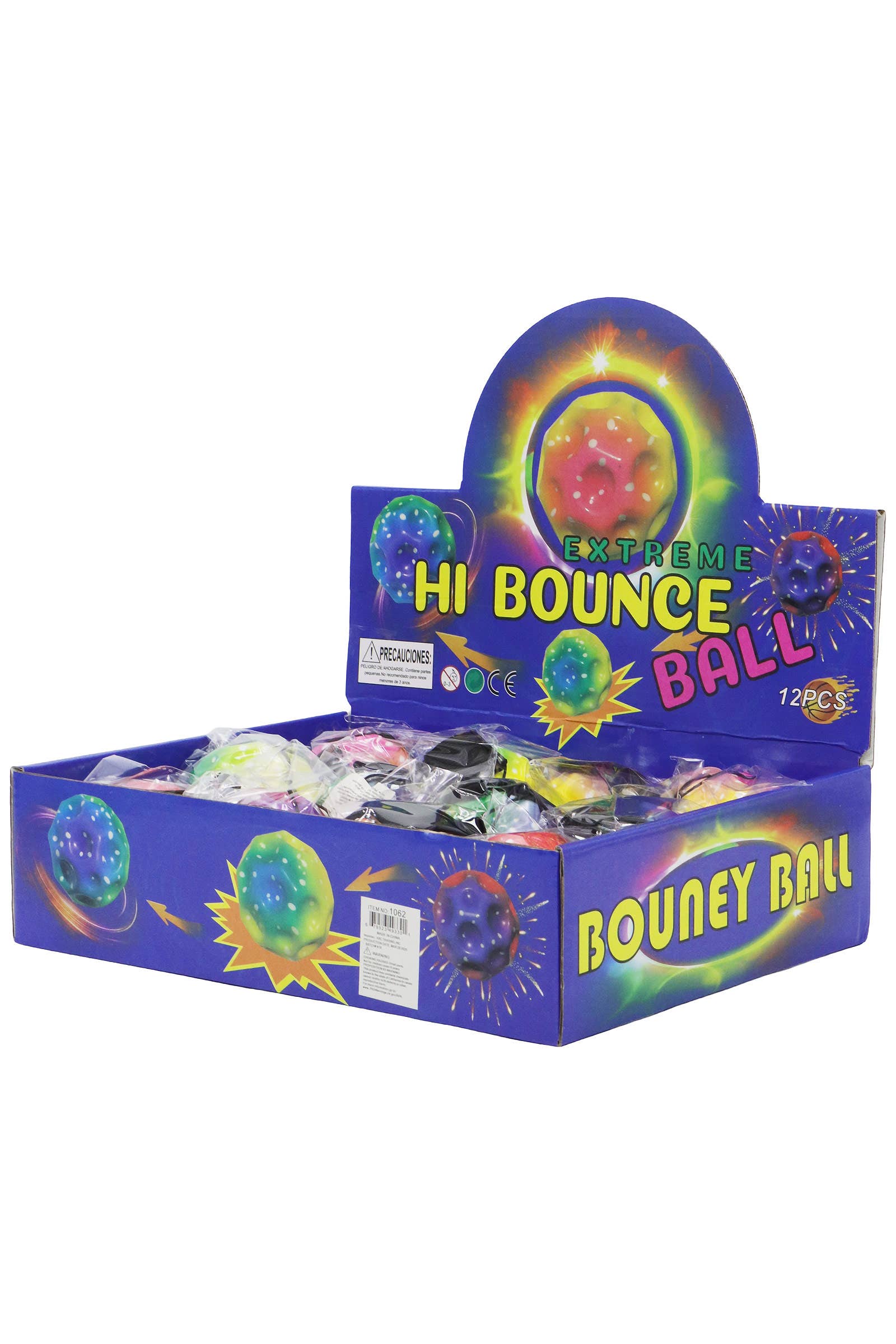 ASSORTED Rainbow Meteorite Bouncy Return Gravity Ball for wholesale on Faire1