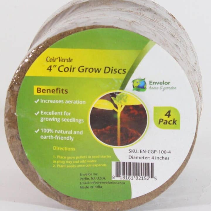 Coir Grow Discs 4 Inches for wholesale on Faire3