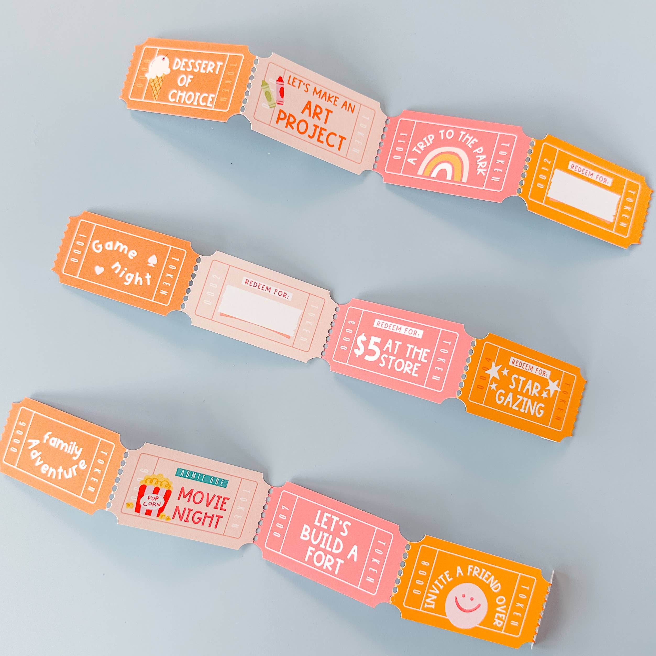 Curated for You Gifts - Wholesale Keepsake Coin/Token - Activity Tickets for Kids 1352