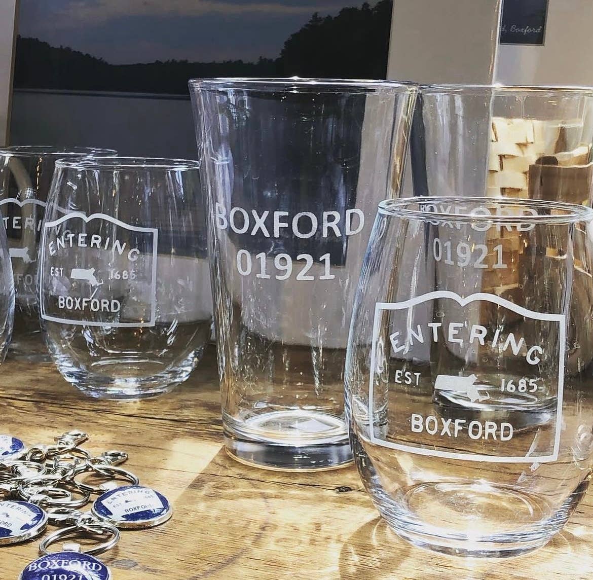 Peachy Pendants - Wholesale Wine Glass - GLASSWARE - Custom Town Tall Script10