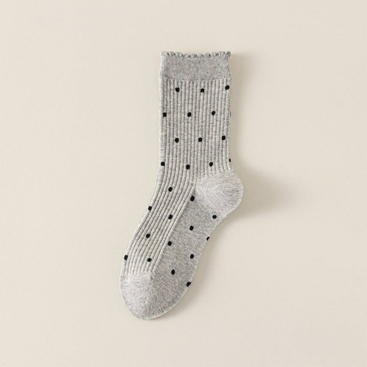 ACCITY - Wholesale Socks - Women's - Lace Polka Dot Comfort Breathable Socks_CWMS027953