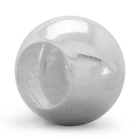 6mm Sterling Silver Spacer Bead with 3.5mm Hole for wholesale by Silver Stars Collection