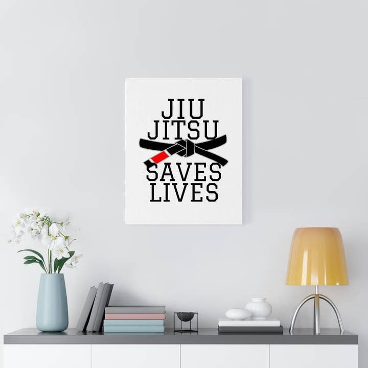 Jiu Jitsu Saves Lives Canvas Wall Art for wholesale by King Killers