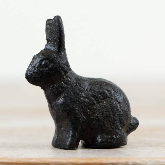 Cast Iron Bunny Table Deco, 5.6cm for wholesale by Gainsborough Giftware x Portland Living
