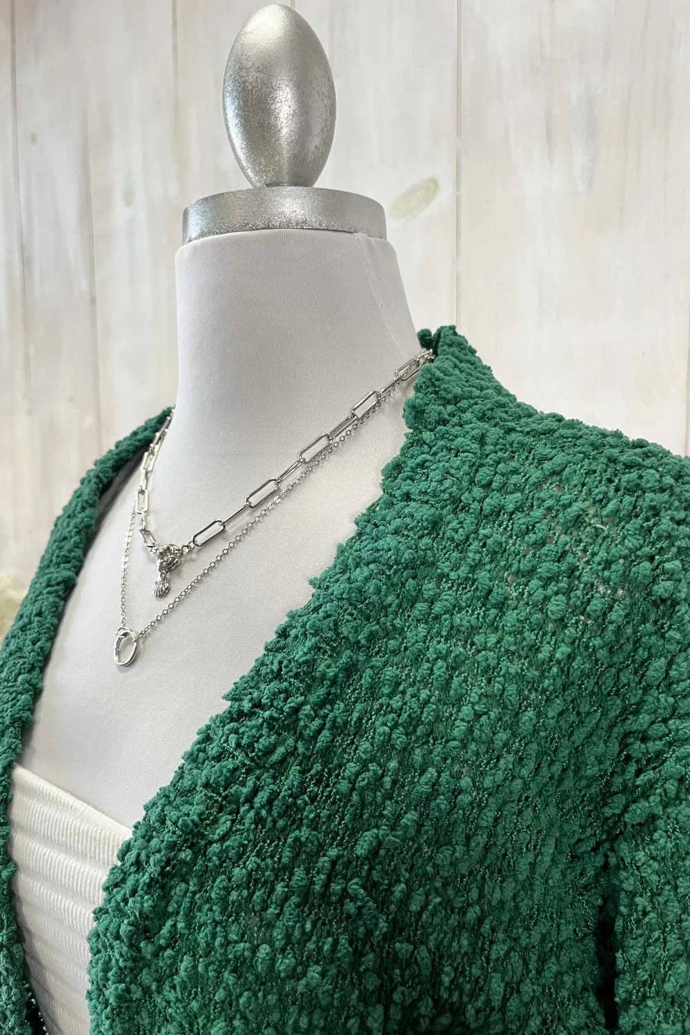 Tasha Apparel Wholesale - Wholesale Cardigan - Women's - Trendy Popcorn Knit Open Front Cozy Lightweight Oversized Cardigan Sweater1