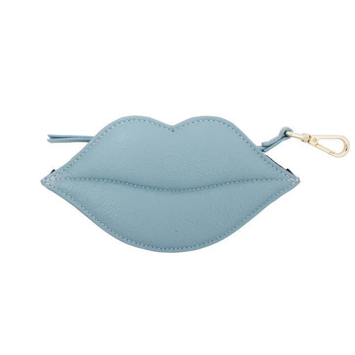 Poepzakhouder “Kus” van Licht Blauw Leer for wholesale by The Dog Musthaves