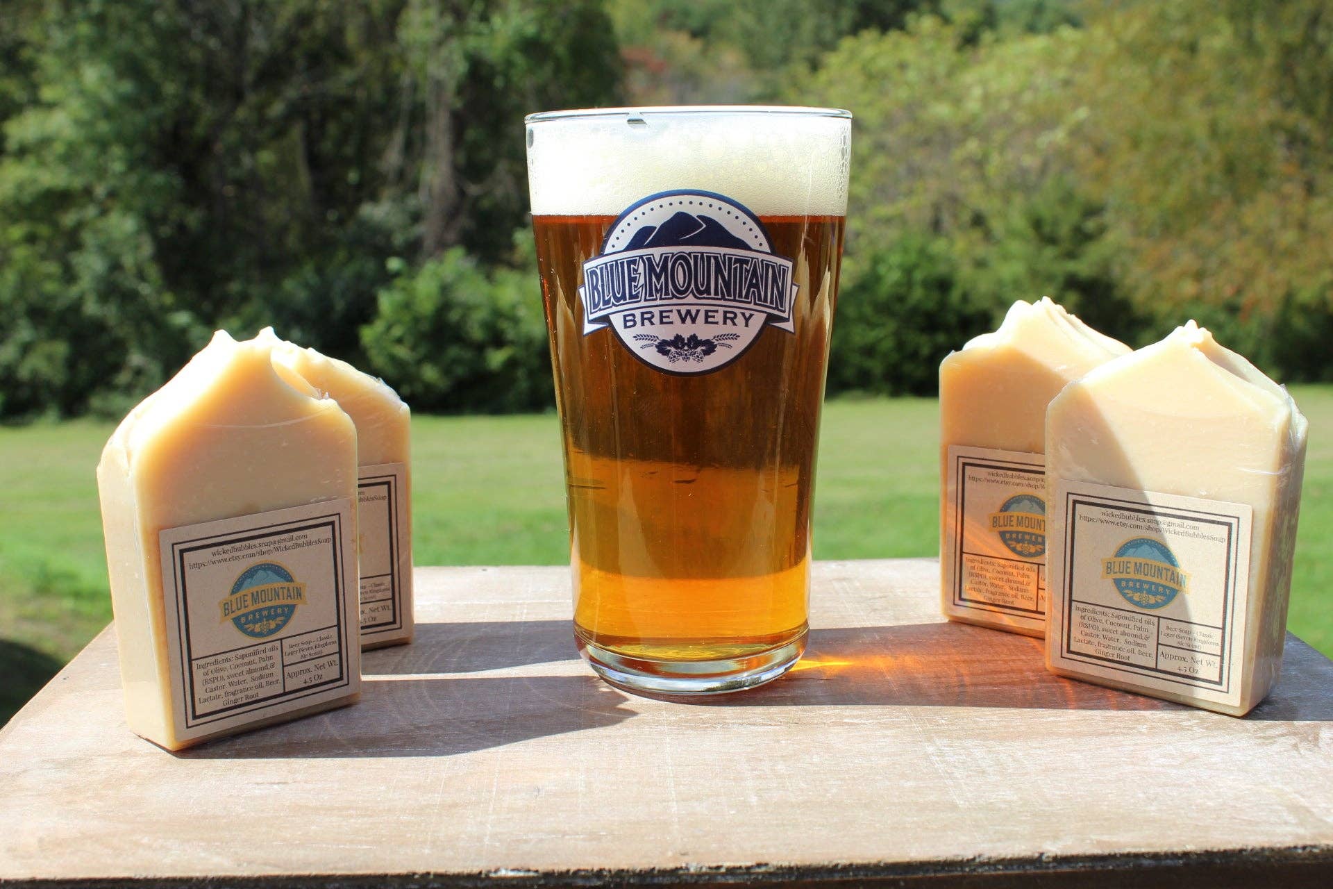 Wicked Bubbles LLC - Wholesale Bar Soap - Classic Lager Beer soap-Blue Mountain Brewery1