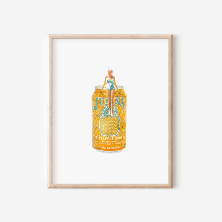 Jupiña Art Print | Hispanic Latina Latino Wall Art for wholesale by Monstera Monday Shop
